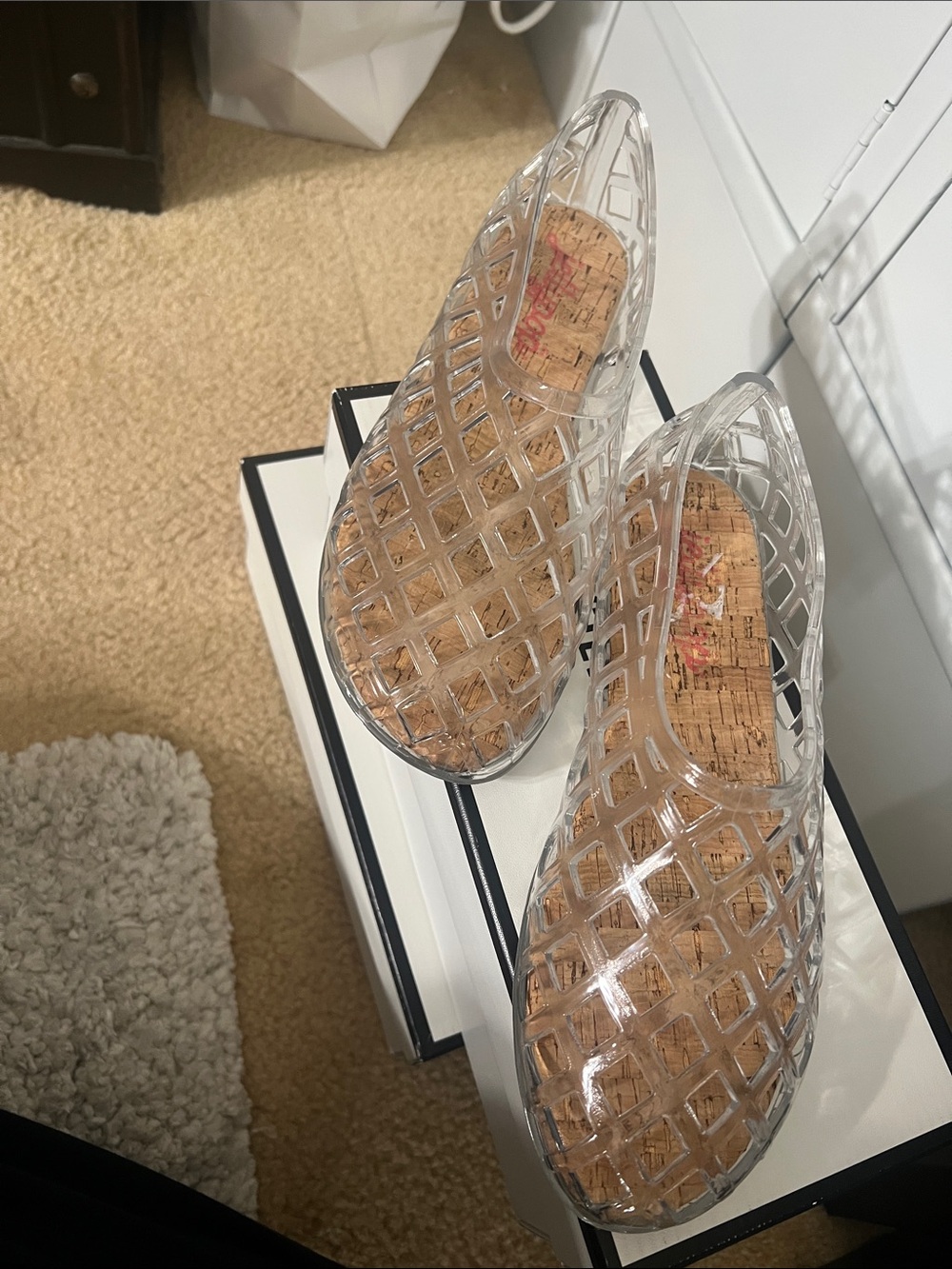 Jellypop Jelly Mules with Cork Insole
